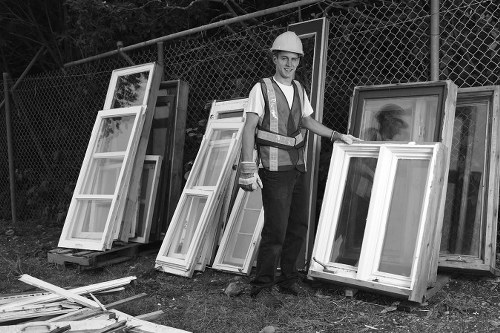 Professional team preparing for flat clearance in Ilford