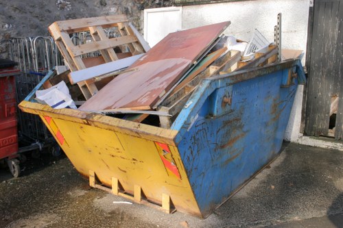 Sorting builders waste for recycling